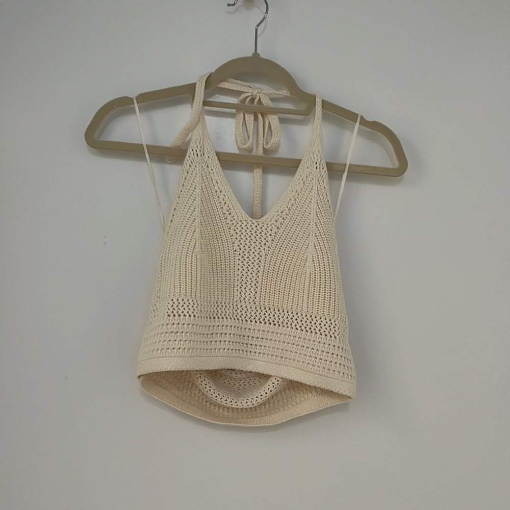 NWT Aerie Knit cropped halter